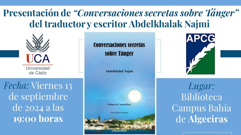 IMG Presentación de “Conversaciones secretas sobre Tánger” del escritor Abdelkhalak Najmi